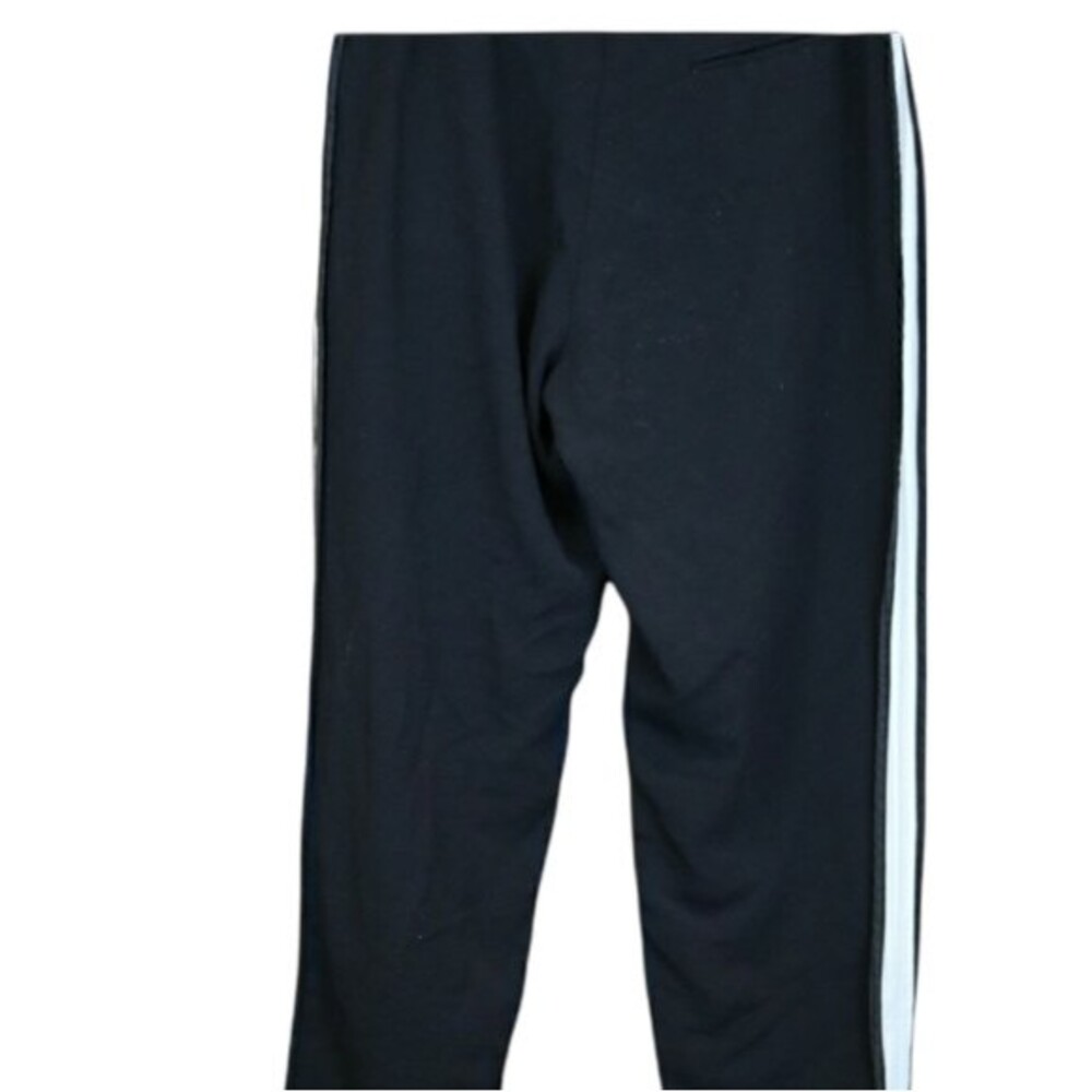 Top Shop Black Striped Dress Pants 6 - Elastic Waist Workwear Trousers